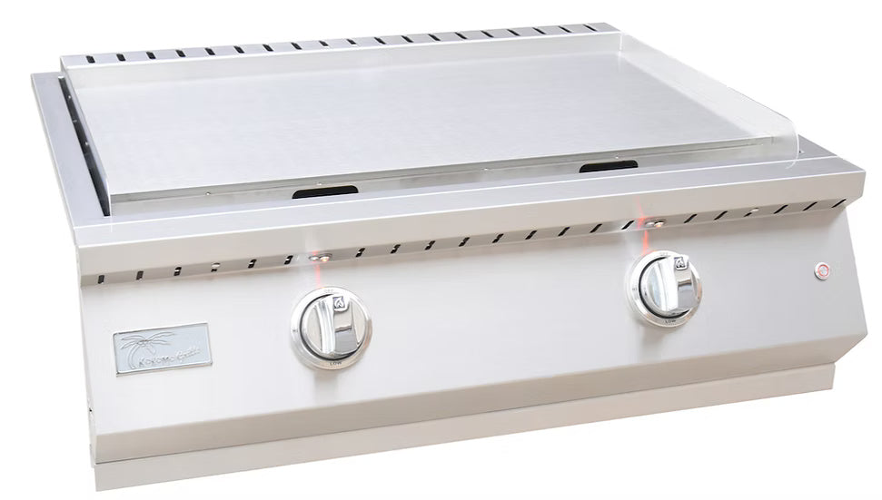 KoKoMo Professional 30″ Built-In Teppanyaki Griddle – 36,000 BTU, Illuminated Knobs