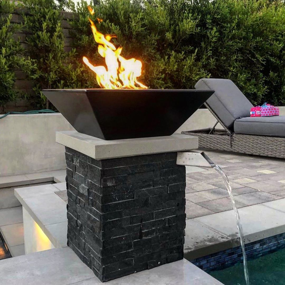 The Outdoor Plus Maya Fire Bowl GFRC Concrete