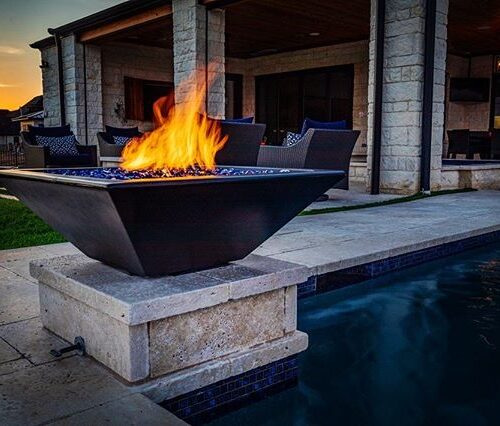The Outdoor Plus Maya Fire Bowl GFRC Concrete