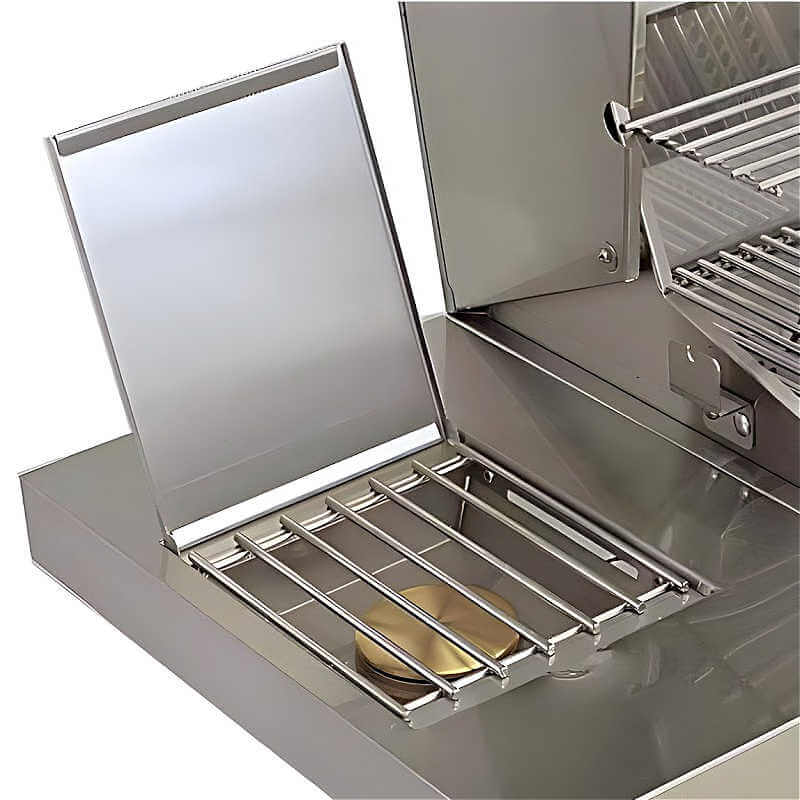 American Outdoor Grill L-Series 24″ Portable with Side Burner – 548 sq in, 32K BTU, Made in USA