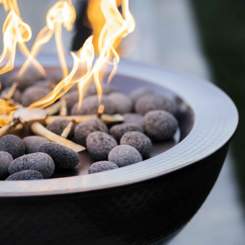 The Outdoor Plus Sedona Fire Bowl Hammered Patina Copper