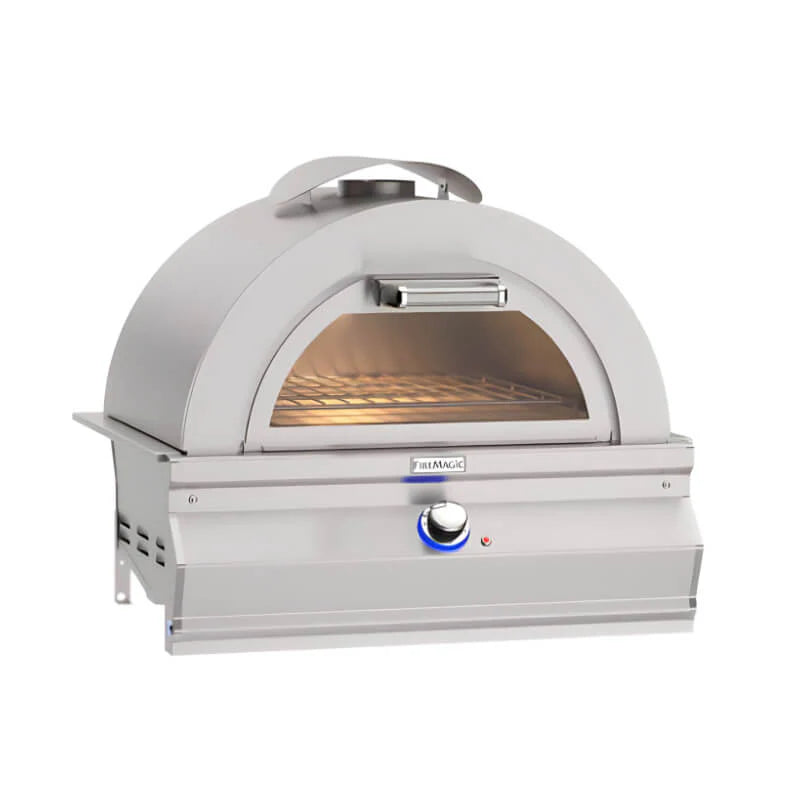 Fire Magic 4600 Aurora Built-In Pizza Oven – Stainless Steel, 36,000 BTU, Analog Thermostat