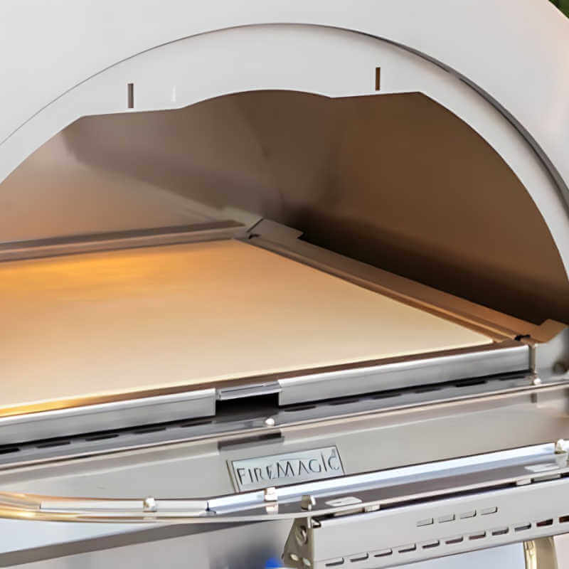 Fire Magic 4600 Aurora Built-In Pizza Oven – Stainless Steel, 36,000 BTU, Analog Thermostat