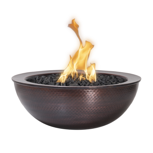 The Outdoor Plus Sedona Fire Bowl Hammered Patina Copper