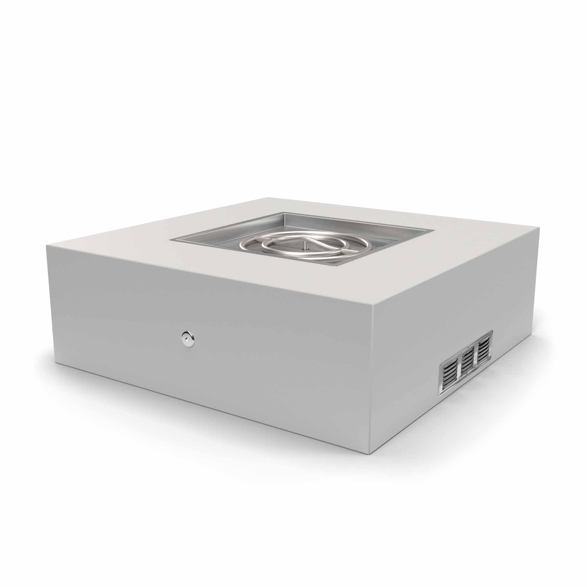 Square Ready-to-Finish Fire Pit Form (36–84″, 16″/24″ Tall) – Custom Clad & Ignition Options