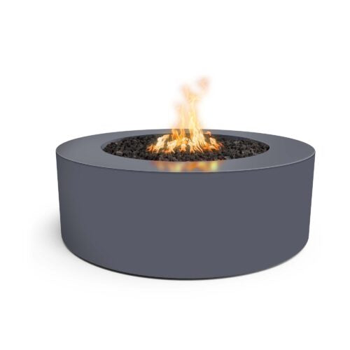 The Outdoor Plus Unity Round Fire Pit – Powder-Coated Steel, 24″ or 18″ Tall, Made in USA
