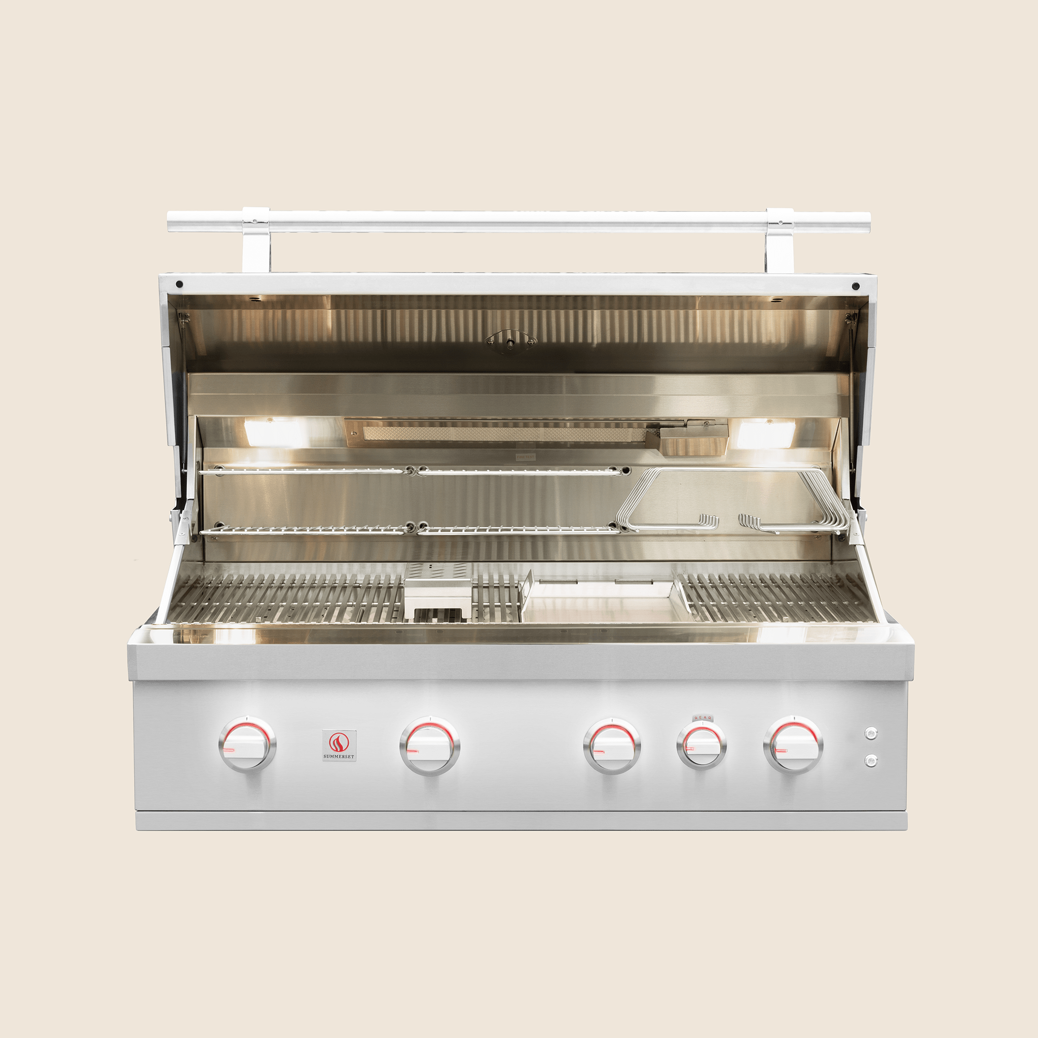 Summerset Quest 42″ 4-Burner Built-In Gas Grill w/ Rear Infrared Burner & Full Accessories (Model QST42)