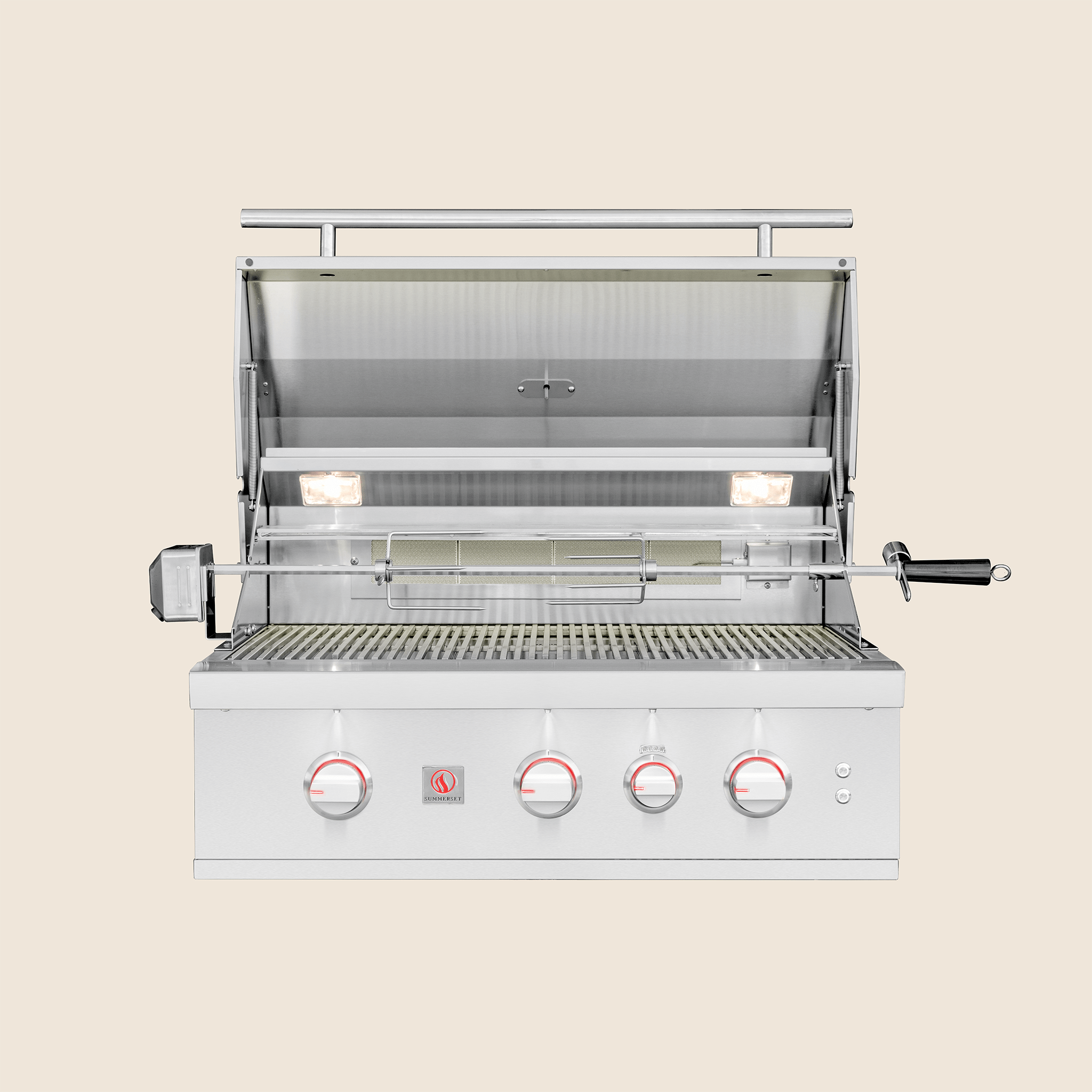 Summerset TRLPRO32 32″ TRL Pro Built-In Gas Grill w/ Infrared Back Burner & LED Lighting