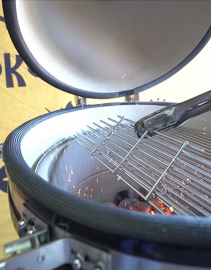 KoKoMo 21″ Kamado Ceramic Charcoal Grill with Stand & Side Shelves