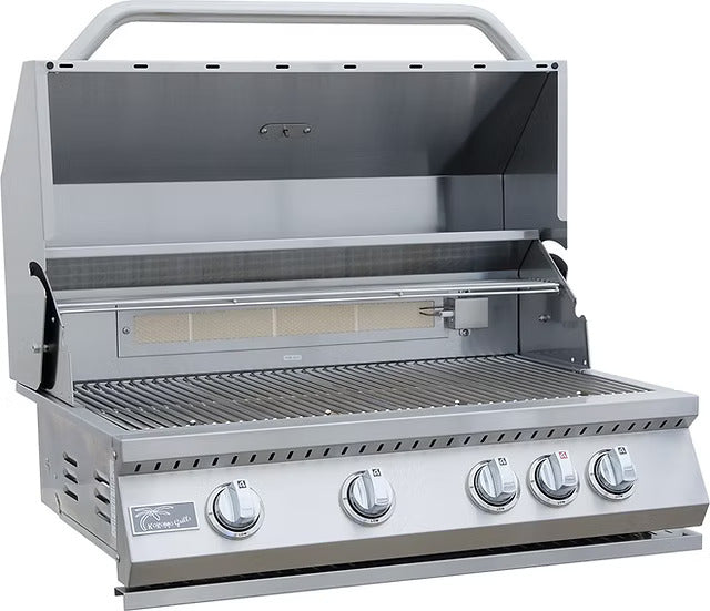 Kokomo KO-BAK4BG 32″ Built-In Gas Grill w/ 4 Burners & Infrared Back Burner (304 Stainless)