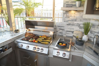 Kokomo Professional Double Side Burner w/ Removable Cover