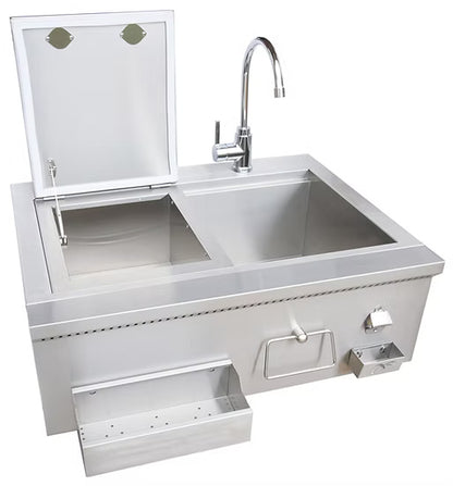 Kokomo 30" Built-in Bartender Cocktail Station w/ Sink Bottle Opener and Ice Chest
