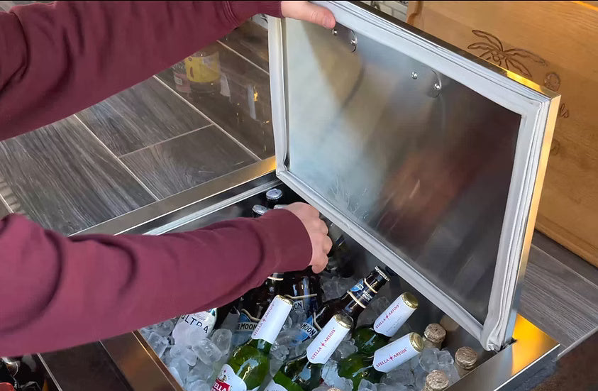 Kokomo Drop-in Stainless Steel Ice Chest 23x17