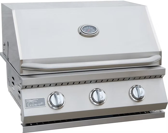 Kokomo KO-BAK4BG 32″ Built-In Gas Grill w/ 4 Burners & Infrared Back Burner (304 Stainless)
