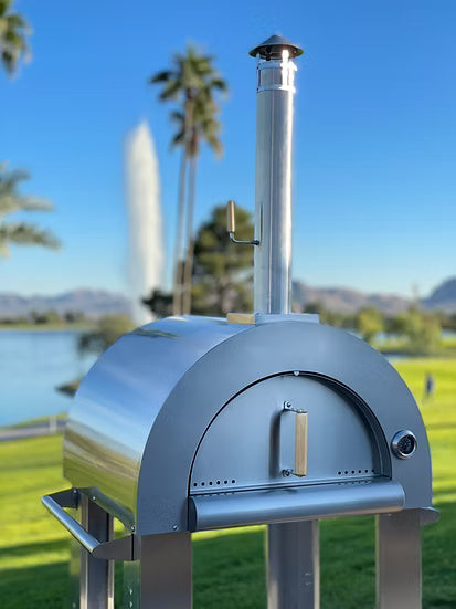 Kokomo 32" Wood Fired Stainless Steel Pizza Oven