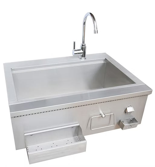 Kokomo 30" Built-in Bartender Cocktail Station w/ Sink Bottle Opener and Ice Chest