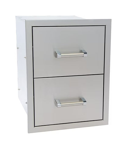 Kokomo Stainless Steel Double Drawer