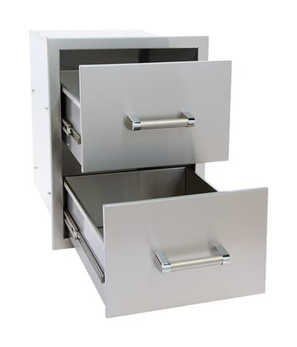 Kokomo Stainless Steel Double Drawer