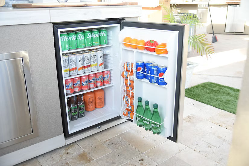 Kokomo KO-FRIDGE 4.6 cu ft Outdoor Built-In Refrigerator – Stainless, Temp Control