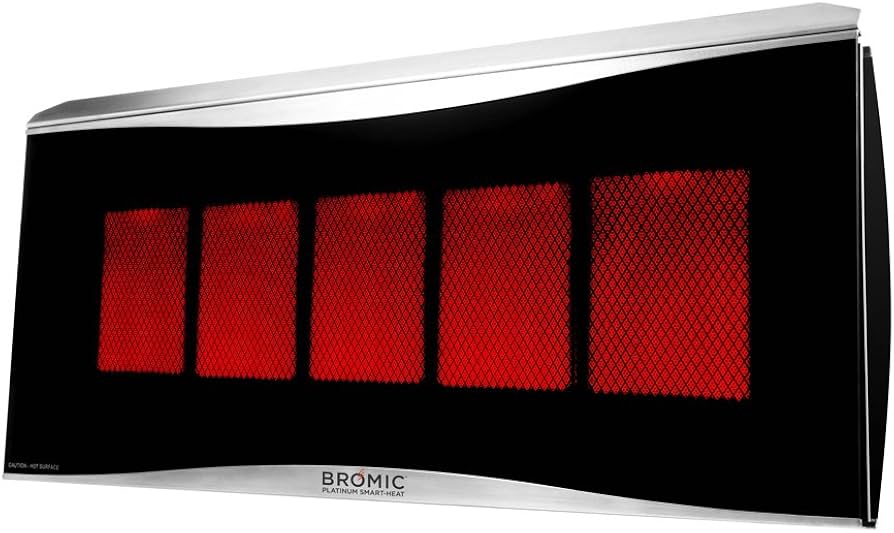 Bromic Platinum Smart-Heat™ 500 Series Gas Heater – Wall/Ceiling, 39,800 BTU, Up to 215 ft²
