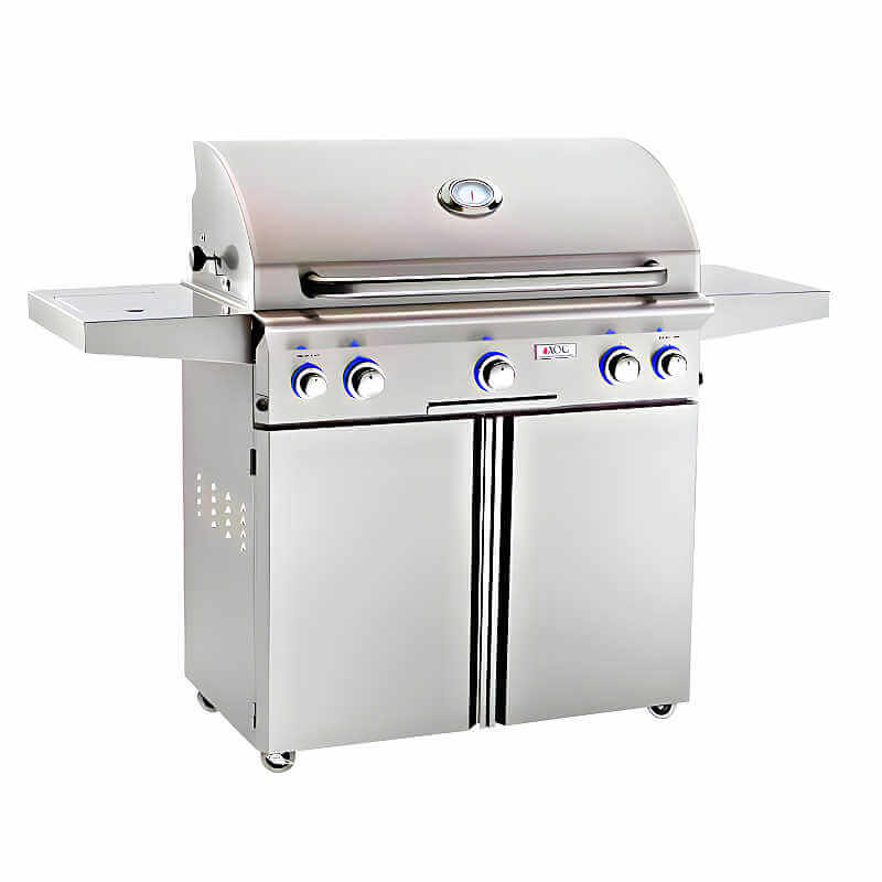 American Outdoor Grill L Series 3 Burner Portable Gas Grill With Side Burner & Rotisserie 36"