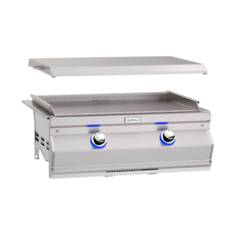Fire Magic Aurora 30″ Built-In Gas Griddle – 45,000 BTU, Dual Burners, LED Controls