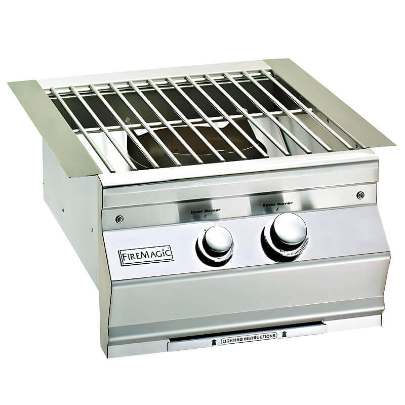 Fire Magic Aurora Built-In Gas Power Burner – 60,000 BTU, 304 SS, Dual Burners
