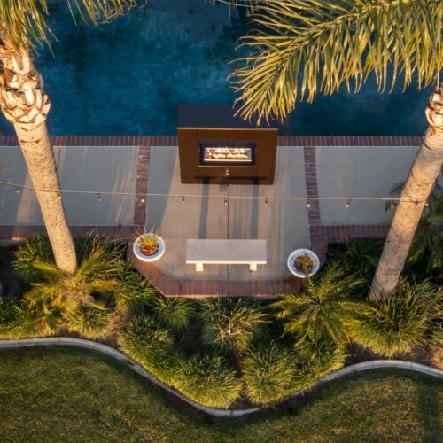 The Williams Outdoor Fireplace – Corten Steel (Model TFL-WILL72CS / 84CS / 96CS) – Custom Burners & Ignition Options, U.S.A.