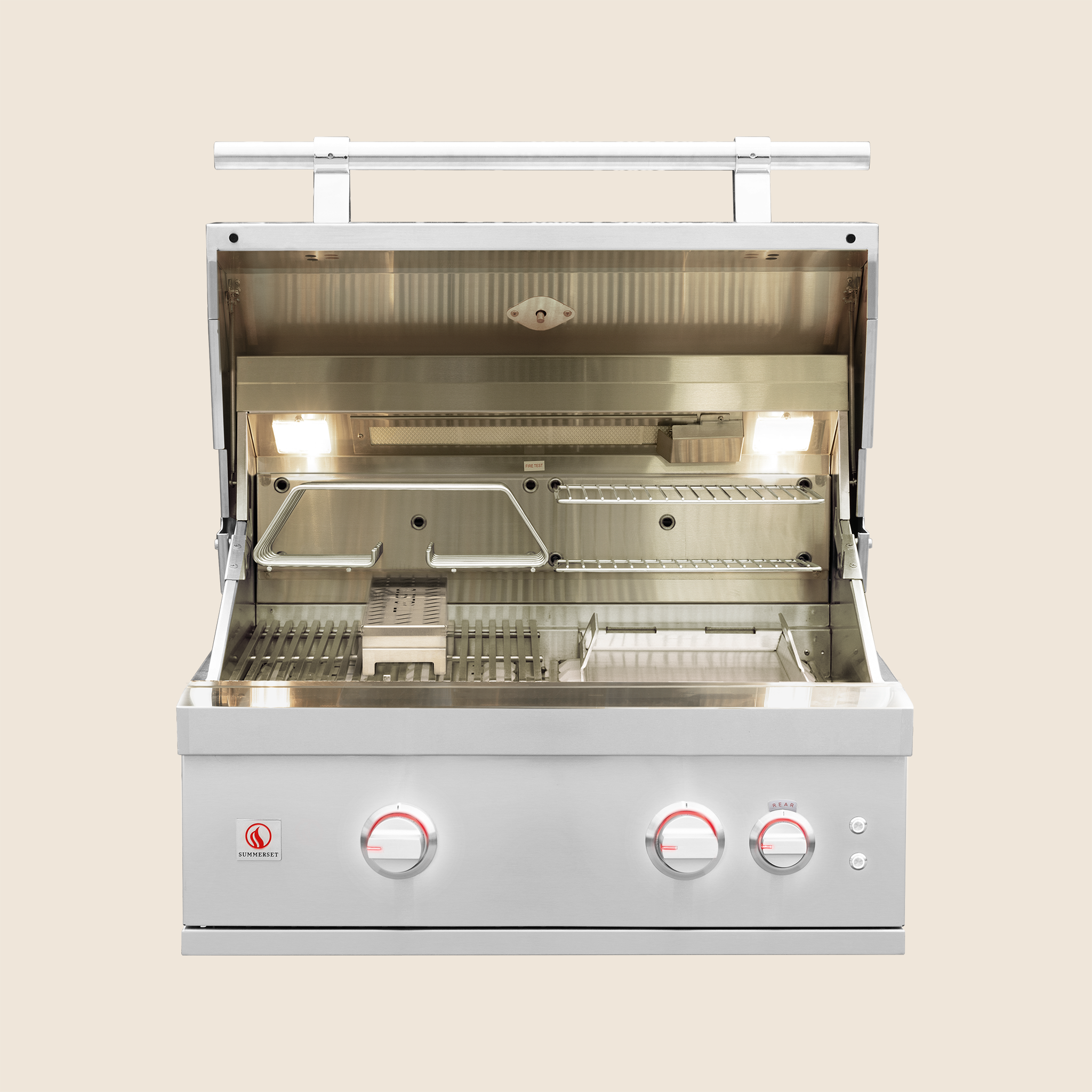 Summerset Quest QST30 30″ Built-In Gas Grill w/ 2 Burners & Rear Infrared Burner