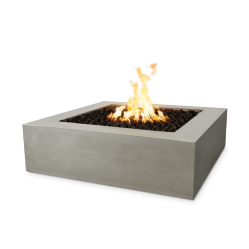 Quad Square GFRC Concrete Fire Pit – 36″ or 42″ × 65k BTU, Multiple Ignitions