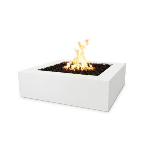 The Outdoor Plus Quad GFRC Concrete Fire Pit – Square, 36" or 42" × 12"H, Handcrafted in USA