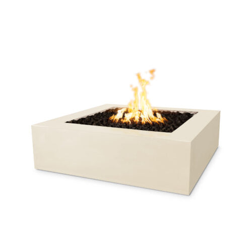 Quad Square GFRC Concrete Fire Pit – 36″ or 42″ × 65k BTU, Multiple Ignitions