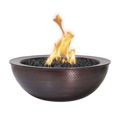 The Outdoor Plus Sedona Fire Bowl Hammered Patina Copper