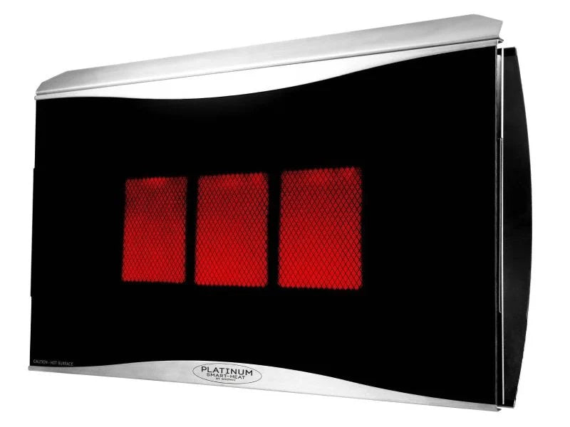 Bromic Platinum Smart-Heat™ 300 Series Natural Gas Heater – 23,600 BTU, 160 ft², Stainless Steel