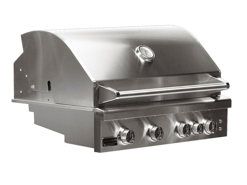 Broilmaster B-Series Deluxe 32″ Marine Grade Freestanding Grill – Rear Infrared Rotisserie, 56,000 BTU