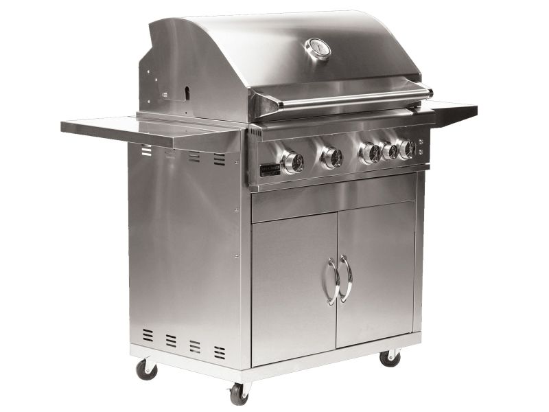 Broilmaster B-Series Deluxe 32″ Marine Grade Freestanding Grill – Rear Infrared Rotisserie, 56,000 BTU