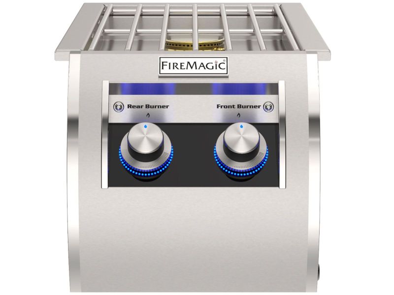 Fire Magic Echelon Diamond Double Side Burner – 30,000 BTU, Built-In, USA