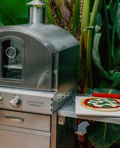 Summerset SS-OVFS 23″ Freestanding Outdoor Gas Pizza Oven – Stainless Steel, Lifetime Warranty