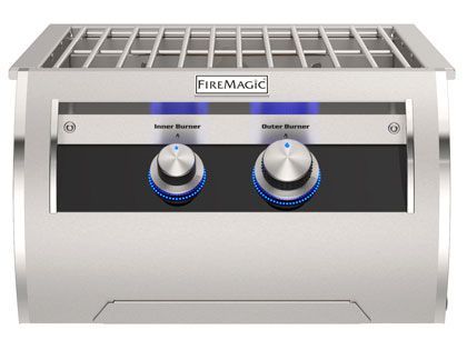 Fire Magic Echelon Dual-Ring Power Burner – 60,000 BTU, Built-In, 304 SS